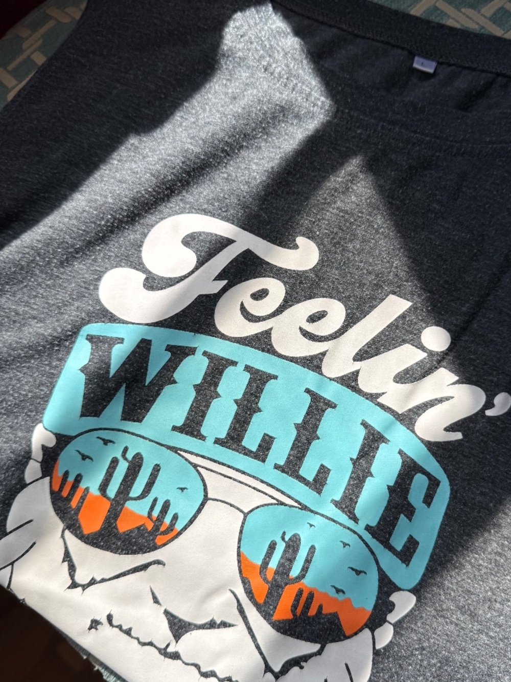 Ladies Willie Nelson Muscle Tee Tank Top, size Large